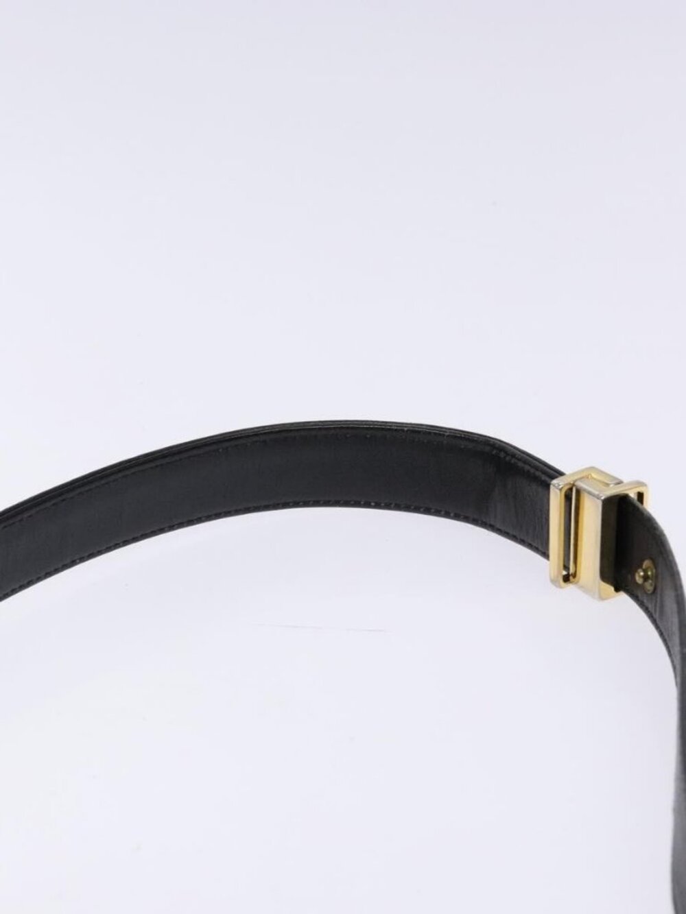 Authentic GIVENCHY Shoulder Bag Leather Black Gold - Picture 15 of 16